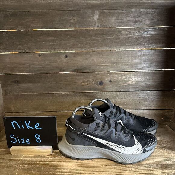 Womens Nike Pegasus Trail 2 Black Athletic Running Trail Sneakers Shoes Size 8 M - Picture 1 of 6